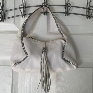 Barbara Milano Leather Diamond Detailed Mini Shoulder Handbag